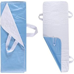 cozydiscount Absorberende bedonderlegger voor ouderen en kinderen, 91,4 x 132,1 cm, met handgrepen, wasbaar, waterdicht, voor plassen en incontinentie, 2 stuks