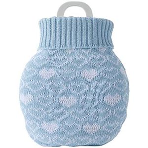 DieffematicRSD Warmwaterkruik Winter Mini Warmwaterkruik Siliconen Golf Ontwerp Gemiddelde Distributie Temperatuur Multifunctionele Warmwaterkruik (Color : Blue)