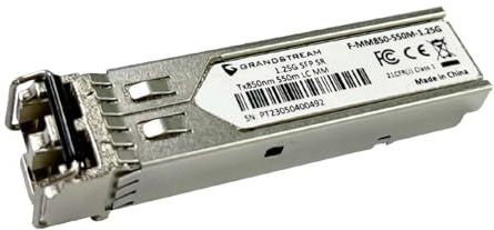 Grandstream - SFP Multi Mode Module - Zilver - 850nm - 550m - 1.25Gbps