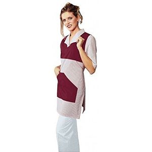 ISACCO Poncho V Bordeaux en Bordeaux polyester/katoen - L