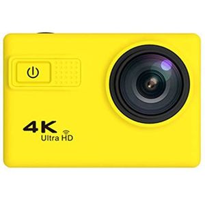 Actiecamera, HD 4K Sport Waterdichte Camera Duiken Aerial Photography Riding 2.0 Inch WIFI Sport dv(Giallo)