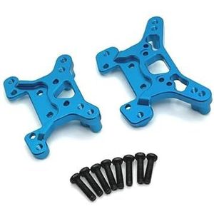 For Wltoys 124008 124010 144016 144018 RC afstandsbediening auto metalen onderdelen for en achter shock beugels(SKY BLUE)