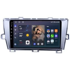 Android 12 Auto Stereo MP5 Player 9'' Screen Autoradio Voor Toyota Prius XW30 2009 2010 2011 2012 2013 Car-play Android Auto GPS-navigatie Bluetooth RDS FM AM DAB+ Radio Stuurbediening Voice Control(8