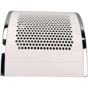 Nagelstofzuiger, elektrische nagelstofzuiger, Nagelstofafzuigreiniger Witte nagelstofvacuümcollector Nail Art Schoonheidssalon Manicure Apparatuur Accessoire voor acrylnagelpolijsten, salon en thuis