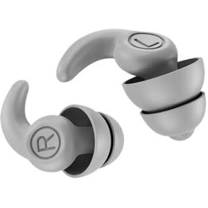 Zachte siliconen slapen oordopjes geluidsisolatie oorbescherming oordopjes anti-ruis pluggen voor reizen siliconen ruisonderdrukking (03 grijs)