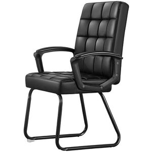 High Back Office Computer Chair PU Leather Seat Leather Desk Gaming Chair Bow Foot Office Desk Chair (Color : B, Size : 93 * 45cm)