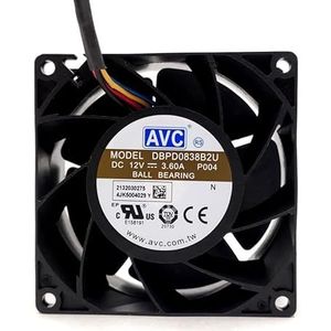 8038 DC12V 3.6A DBPD0838B2U 8CM server high speed booster cooling fan