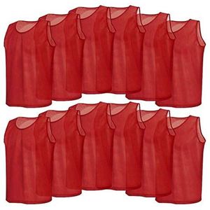 12-pack Mesh Scrimmage Trainingsvesten Voetbalvest Ademend Volwassenen Jerseys Slabbetjes Voetbal Scrimmage Trainingsvesten