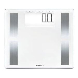 Soehnle Shape Sense Profi 100 lichaamsvetweegschaal, met premium lichaamsanalyse, personenweegschaal met extra groot stavlak, weegschaal voor nauwkeurige meting en BMI-berekening, wit