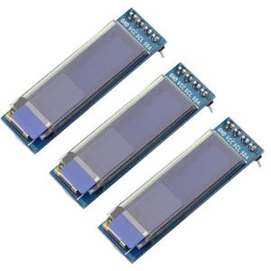 Aihasd 0,91"" inch OLED-display module I2C IIC Seriële 128 X64 witte LCD LED-display module DC 3.3V ~ 5V voor Arduino