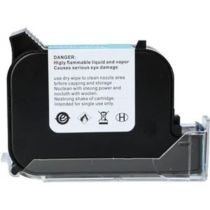 Ongecodeerde cartridge vacuümverpakking kleine inkjetprinter inkt datum barcode logo label in meerdere formaten(Blue)