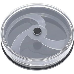 KD89 Horotec MSA17.583-45 - Kunststof doos voor het verpakken van wijzerplaten - Ø 45 mm, Zwart, Minimalist