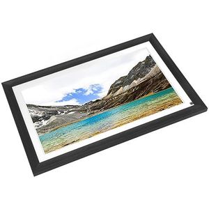 Elektrisch Album, Houten Omhulsel HD IPS-paneel Foto Automatisch Roteren Digitale Fotolijst 100-240 V voor Thuis (EU-stekker)