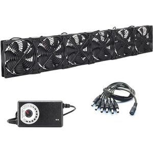 12 cm 120 mm snelheid grote lucht 110 V 220 BTC LTC mijnbouwmachine werkstation kast grafische kaart rack koeler koelventilator(Yellow)