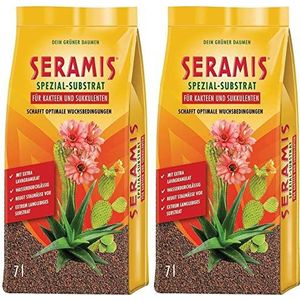 Seramis Kleigranulaat als vervanging van plantenaarde voor cactussen en vetplanten, speciaal substraat, 14 liter