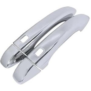 Autoportierhandgrepen Buiten Voor Talisman Voor Samsung SM6 2015~2022 Auto Accessoires Styling Chrome Exterieur Deurklink Cover Uiterlijk Accessoires Auto Deurgreep Cover(2 Smart Button1)