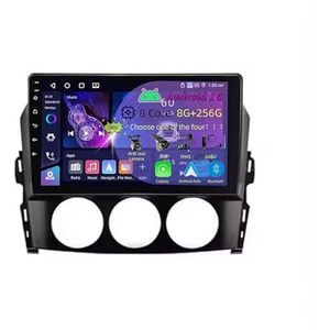 9 Inch 2 Din Android 15 Autoradio voor Mazda MX-5 MX5 III 3 NC 2005-2015 met CarPlay AHD Omgekeerd beeld Bediening op het stuur Bluetooth GPS navigatie FM Radio WiFi(C3 4+64G)