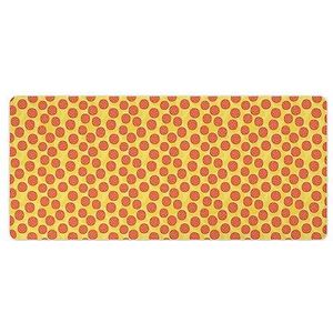 Pepperoni Pizza Print Bureau Pad Protector Muismatten Kantoor Tafel Mat Grote Muismat Antislip Laptop Pad