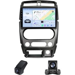 Draadloze Carplay Android 14 Autoradio 2 Din 9 inch autoradio geldt voor Suzuki Jimny 3 2005-2019 met Android Auto Navi GPS-navigatie WIFI 9 inch met Bluetooth/Achteruitrijcamera(X2)