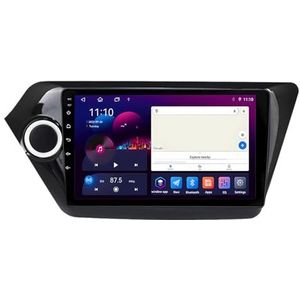 Android 13 GPS Navigation Stereo voor KIA RIO 2011-2015 9 Inch 2 Din Car Stereo Radio met CarPlay AHD Omgekeerd beeld Bedieningselementen op het stuur Bluetooth(S5 6G+128G)