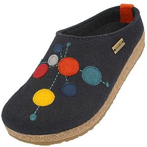 Haflinger Pantoffels voor dames Grizzly Faible 731086, grootte:39, kleur:Blauw