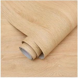 Zelfgeplakte achtergrond, PVC zelfklevend oliebestendig behang met houtnerf in verschillende maten for keukenkasttafel(40W x 300L cm)