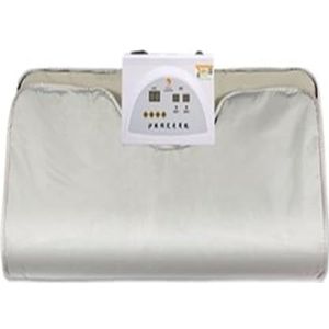 Saunadeken, Ver-infrarood saunadeken, afslankdeken for gewichtsverlies, duindoorn stoomzak for thuisontvochtiging en gebruik in de koude sauna(Silver)