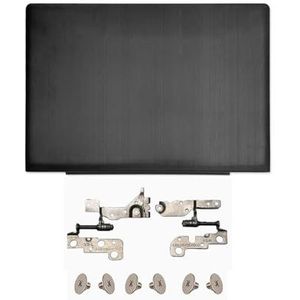 WANGHUIH LCD Achterdeksel voor Achterdeksel + Schermscharnieren Compatibel met Lenovo Ideapad 300S-14 300S-14ISK 500S-14 500S-14ISK Zwart