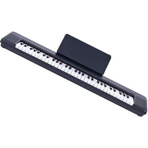 Dynamische Piano Met 61 Toetsen, Draagbaar, Multifunctioneel Digitaal Piano-instrument Voor Volwassenen Elektronische Piano voor Beginners (Color : BK)