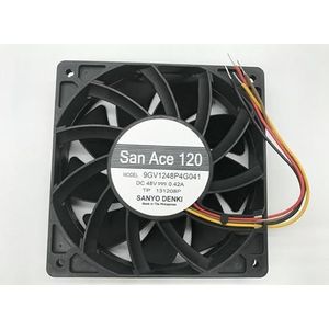 LMNCBVYA High-Performance 120mm Cooling Fan for San Ace 120 9GV1248P4G041-48V 0.42A Server Fan