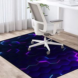 HAXA Bureaustoelmat voor hardhouten vloer, bureaustoelmat voor tapijten, gaming stoelmat, vloerbeschermers voor stoelen, bureaustoelmat voor hout- en tegelvloer, stoelmat, 100x120cm