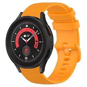 Strap-it Samsung Galaxy Watch 5 Pro luxe siliconen bandje (oranje)