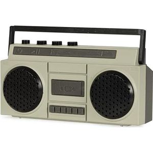 Funtime Gifts 'S Werelds kleinste nieuwigheid Boom Box Bluetooth-luidspreker - oplaadbaar met USB-kabel