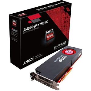 Sapphire AMD Firepro W8100 professionele grafische kaart (8GB, GDDR5, Quad DP PCI-E)
