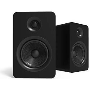 Kanto YU Passive 5.25"" Passive Bookshelf Speakers with 1"" Silk Dome Tweeter | External Amplifier Required | Pair | Matte Black