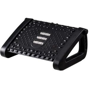 Ergonomische kantoorvoetsteun Draagbare voetsteun onder bureau Voetenkruk for thuiskantoor Werk Voetrustkruk met massagerollen Footrest (Color : Black Feet Stool)