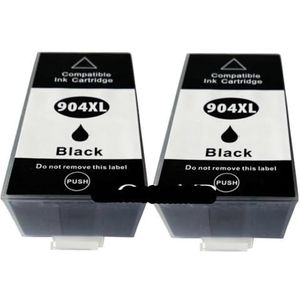 MRHZKE Inkjet Cartridge Set Voor HP904 XL Vervanging Voor HP6960 HP6970 Printers 8 Pack (2x Zwart)