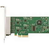 MikroTik RB44GE - Netwerkkaart - Mini PCI Express - 4 Ethernet-LAN-aansluitingen - Tot 1000 Mbit/s