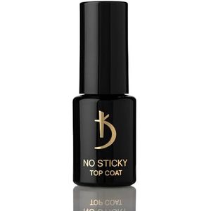 K Professional Top Coat No Wipe Top Coat, 12 ml, toplak, nagels, langdurige nagellak, gelnagels, finishing, glanzende gel, uv-led