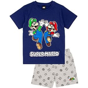 Nintendo Super Mario Pyjama's jongens kinderen Luigi Blue of Red Short PJ's 4-5 jaar