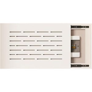 Meterkastdeksel, decoratie for een push-pull meterkast, schakelpaneeldeksel, geen perforaties nodig, met ventilatiegaten, for kantoor, eetkamer, huisdecoratie(White,50x40cm)