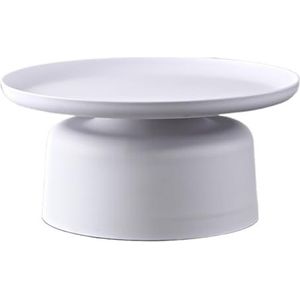 Bijzettafels Nordic eenvoudig klein koffiehuis met bank bijzettafel moderne balkon erker ronde tafel slaapkamer hoektafel voor Levende Vergaderruimte (Color : White, Size : F)