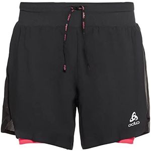 Odlo Axalp Trail 2-in-1 hardloopshorts voor dames, 6 inch