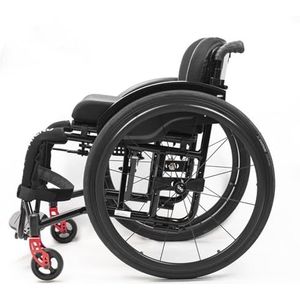 Lichtgewicht rolstoel voor volwassenen, rolstoel van aluminiumlegering, sport opvouwbare transportrolstoel, zelfrijdende handmatige rolstoelen, mobiliteitshulpmiddelen voor volwassenen, met