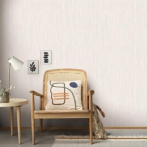 Erismann Vliesbehang beige metallic effen strepen gips optiek 10322-02