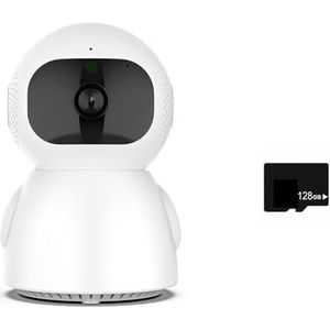 Bewakingscamera, 2K 4MP Dual Lens PTZ IP Camera Dual Screen Home Security Camera 3MP HD Auto Tracking babyfoon Video Surveillance(3MP Add 128G)