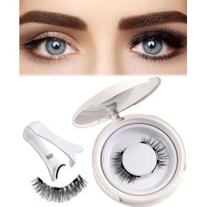 Giani Magnetische Wimpers, Herbruikbare Natuurlijke Look Magnetische Wimpers Met Applicator Gemakkelijk Te Dragen En Te Verwijderen Zonder Lijm Of Liner(Fuller,2pcs)