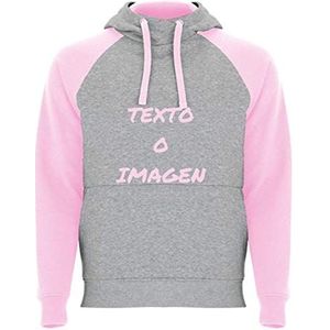 Yisama sweatshirt met capuchon en lange mouwen voor dames en heren - Roze - Medium