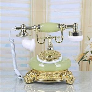 Telefoon Metalen Draaiknop/Europese Antieke Telefoon/Retro Vaste Telefoon Vaste/Mechanische Ringtone, B (D)
