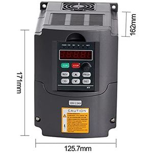 Variable Frequency Drive 1. 5KW CNC Router Spindle Motor Kit 150 0KW 0-24000RPM Luchtkoelingspindle & 15KW Vfd Inverter & 80mmclamp & ER16 Collet for Spindle Motor Speed Control(220)